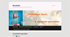 Desktop Screenshot of bordasfal.hu